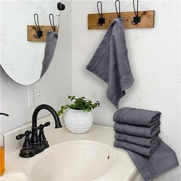 Washcloths 12 Pack – Size 12” x 12” – Soft & Absorbent Wash - Picture 7 of 7